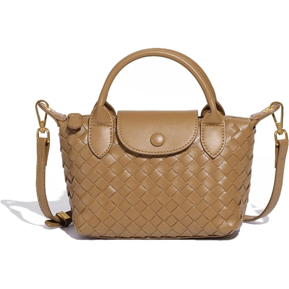 🆕 Fuvezix Leather Crossbody Bag Women Tan Fashion Clutch Luxury Three Handbag